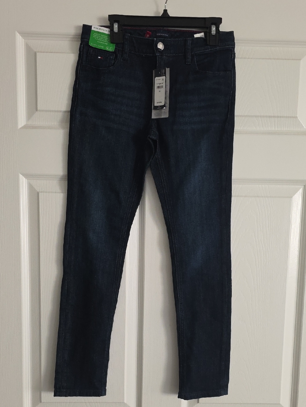 Tommy Hilfiger Girls Dark Wash Skinny Jeans Size 12 - NWT
